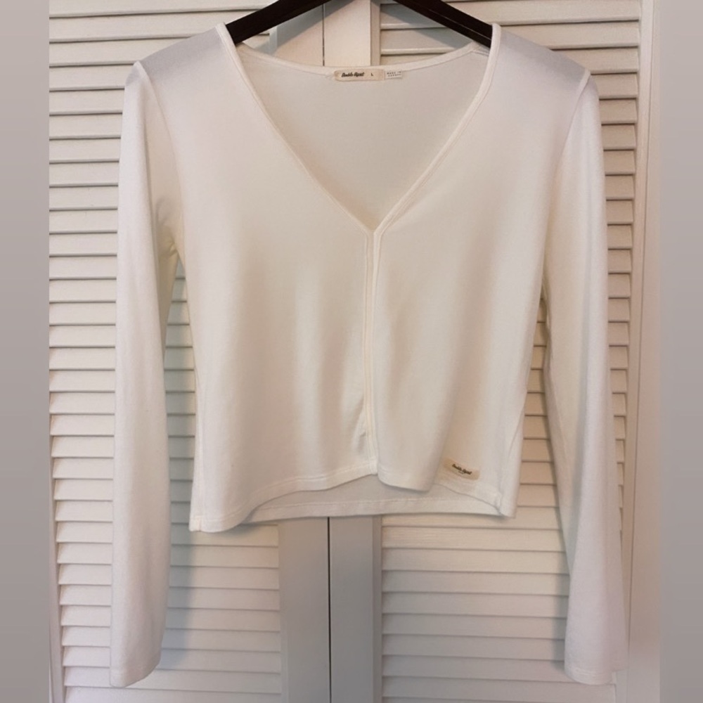 Double Agent- Crop Sexy Long Sleeve Top